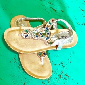 Siketu sequined sandals sz. 9